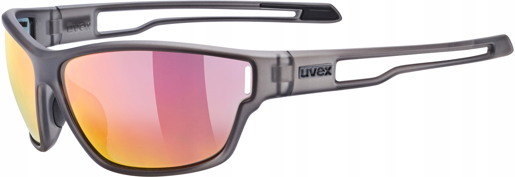 Cyklistické brýle Uvex Sportstyle 806 smoke matt mirror red S3