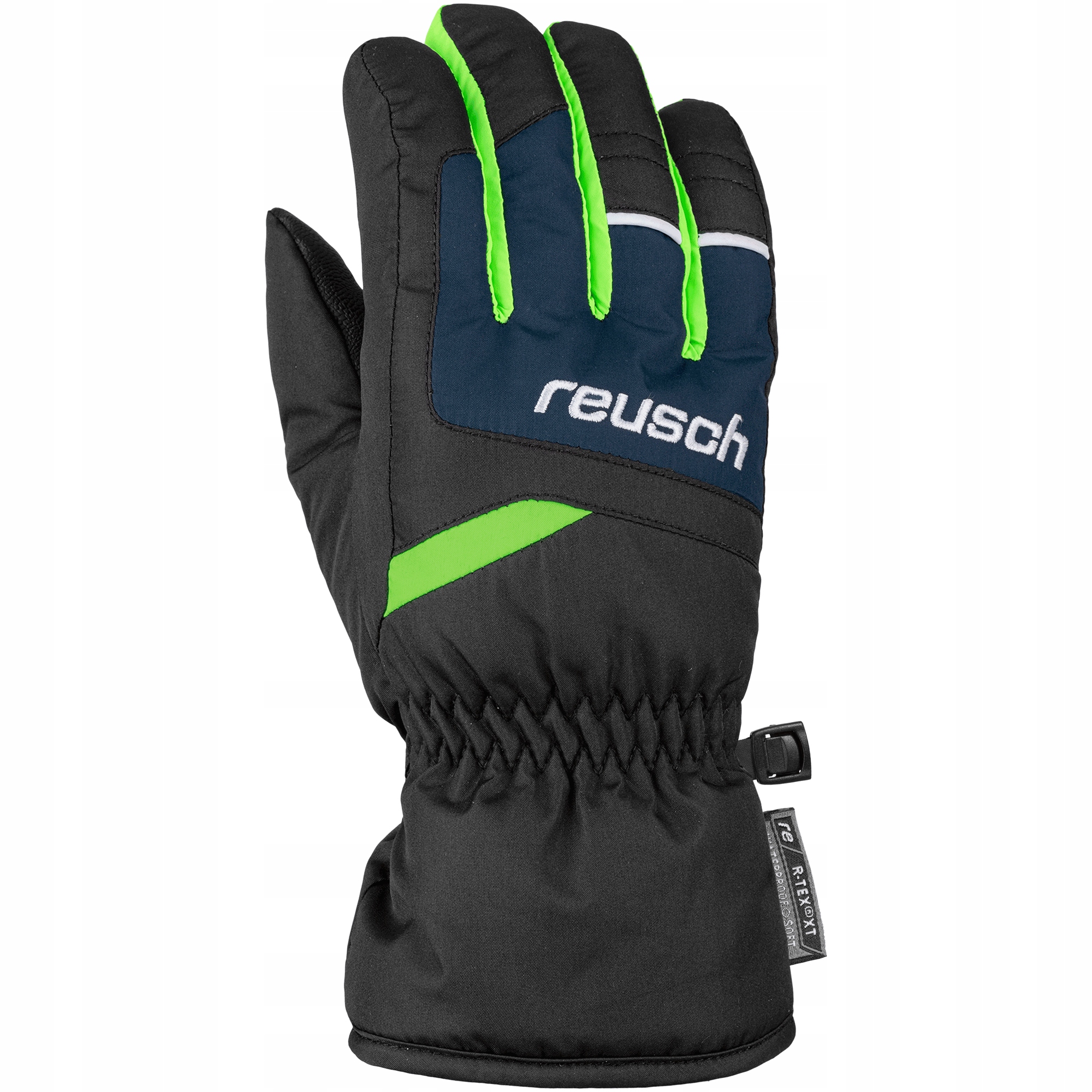 Reusch Lyžařské rukavice Bennet R-tex Xt Junior black neon green 5