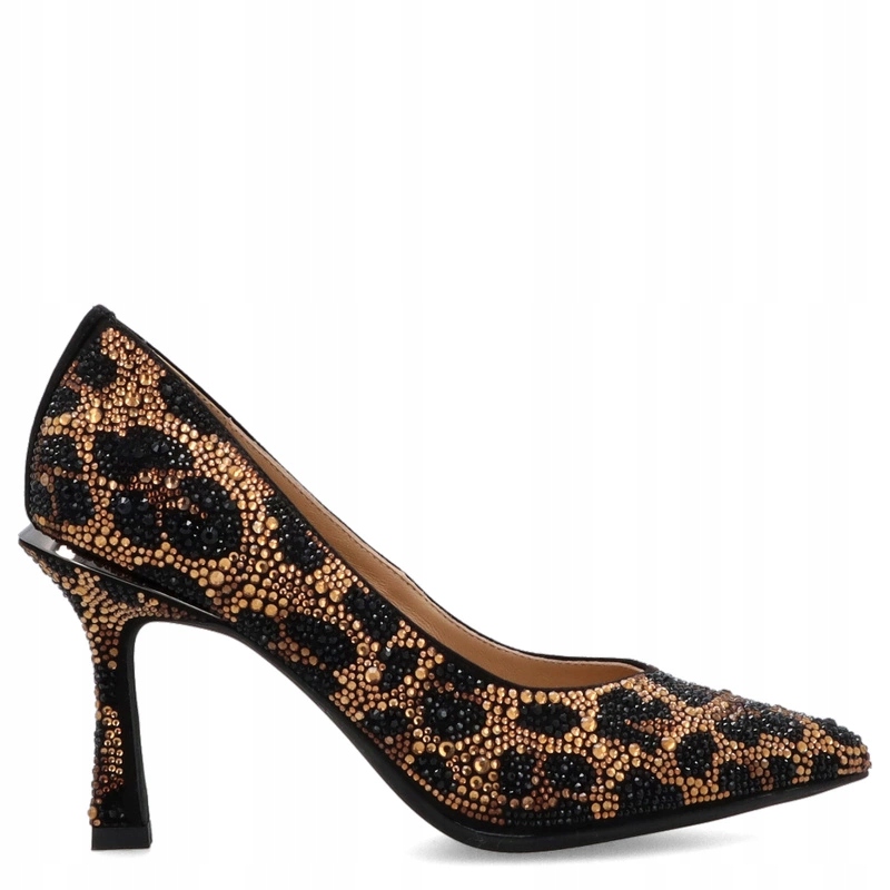 Španělské lodičky se zirkony Alma En Pena I250403 Panterka 38