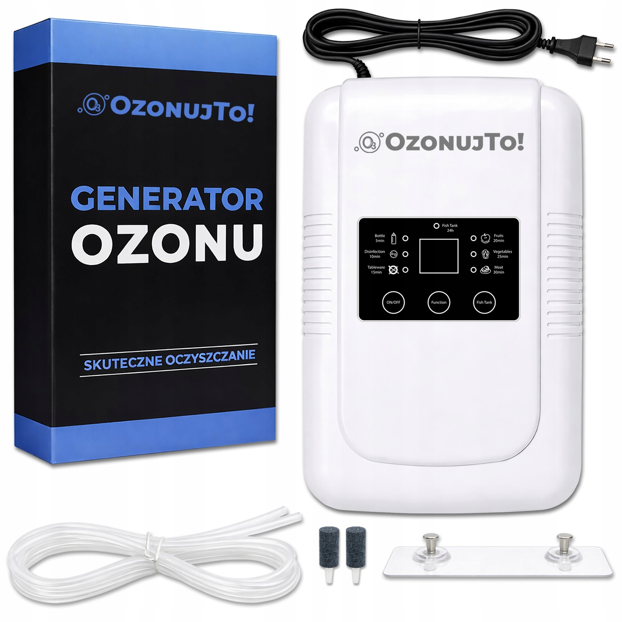 Generator Ozonu Ozonator Żywności Do Warzyw Owoców Jedzenia Akwarium Basenu