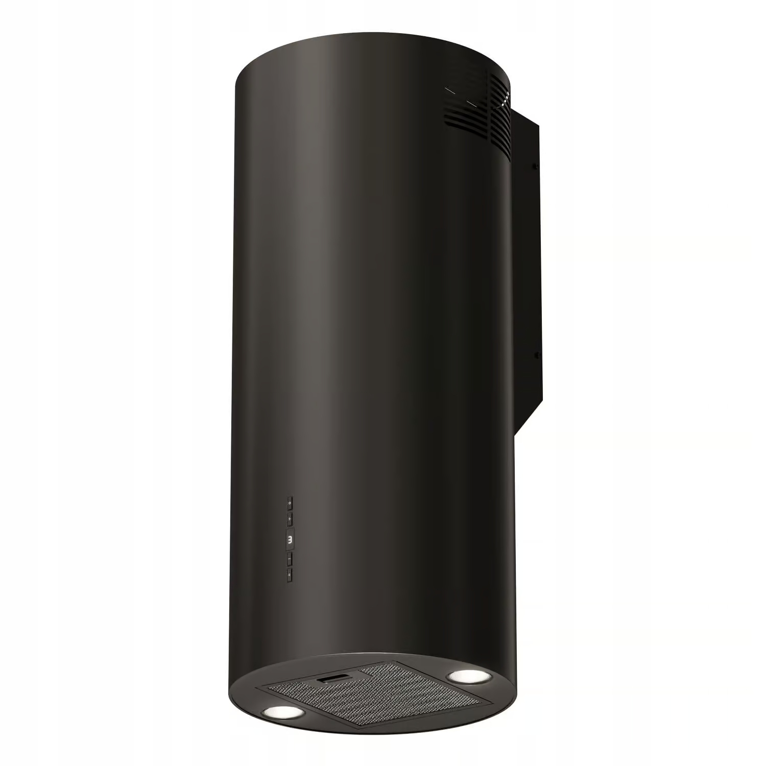 Okap kuchenny Przyścienny Kominowy 39 cm Tuba Maan Elba Czarny Wydajny Led