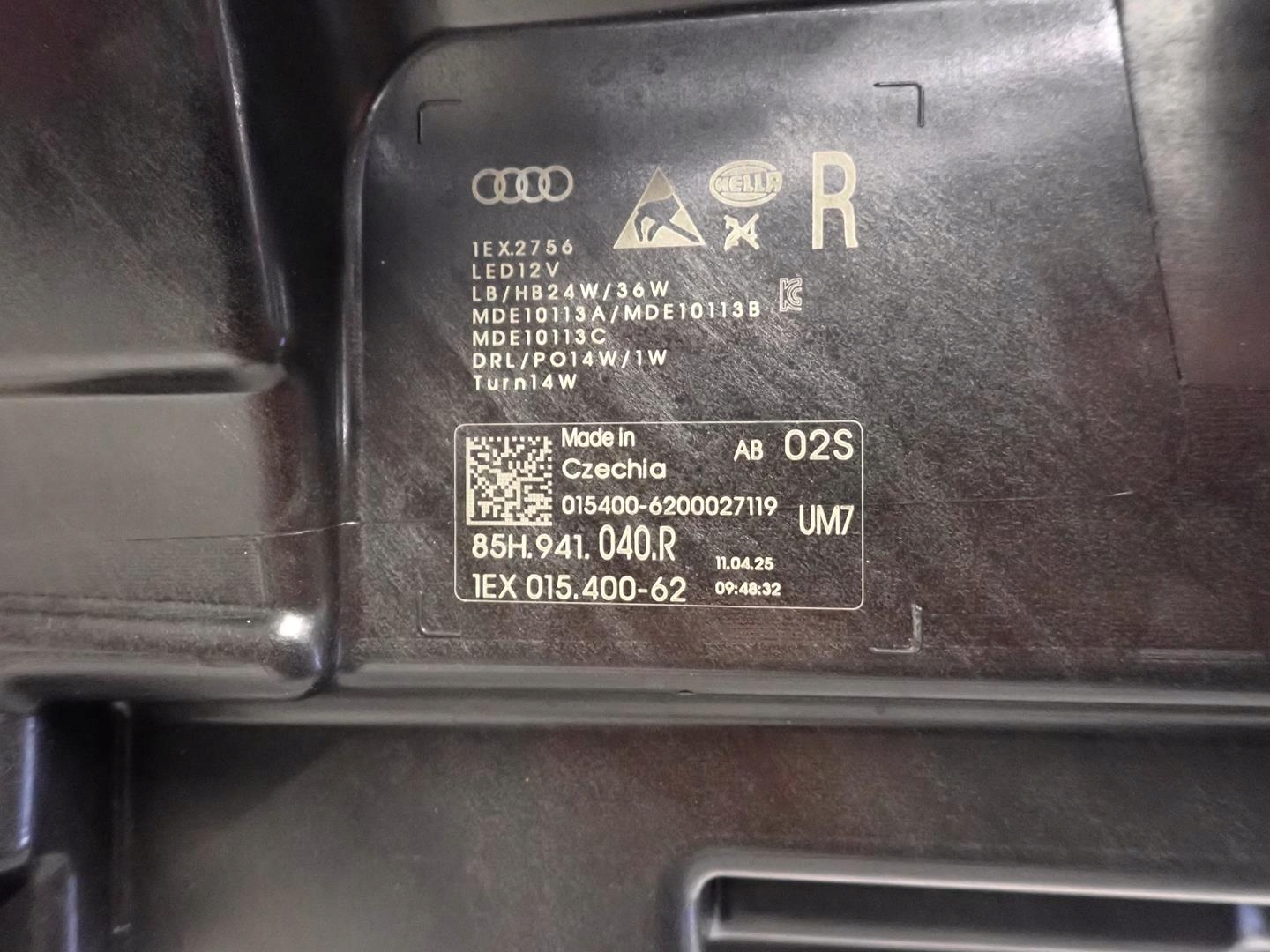 light front front right AUDI Q6 E-TRON FULL LED 2024- 85H941040