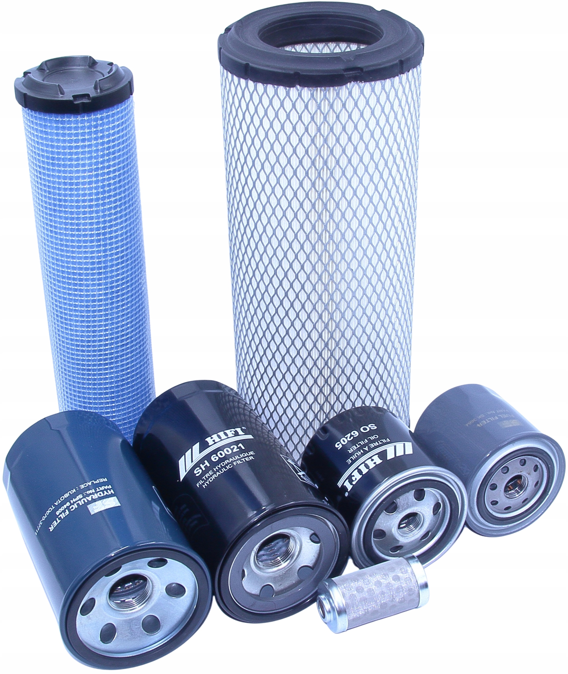 Filtry Kubota M6040, M6040 Dt, M6040 Dth, M6040 Dthq, M6040 Dtn traktor sada