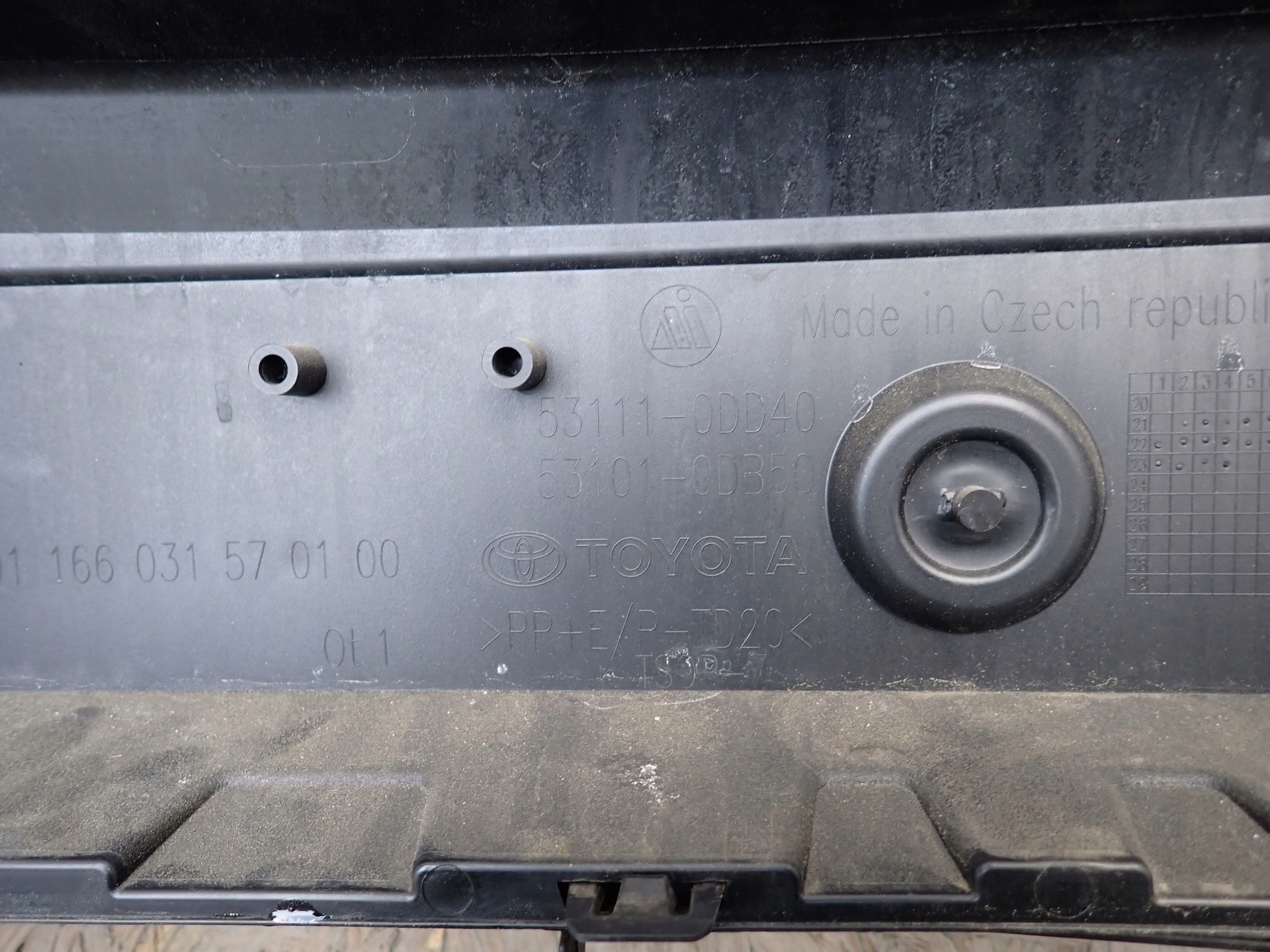 bumper front front TOYOTA YARIS 4 IV P21 2020