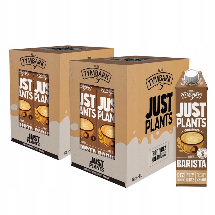 Levně Rostlinný nápoj Barista Tymbark Just Plants Oves 12 x 1 l