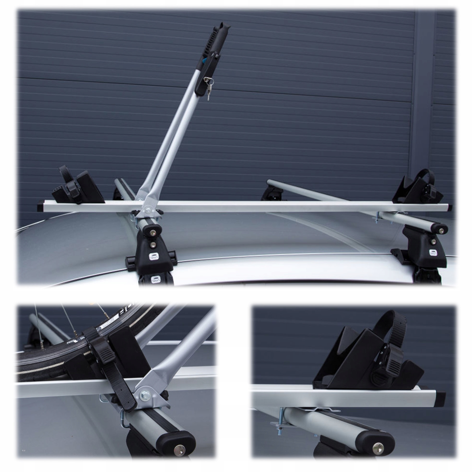 BAGAZNIK ROWEROWY UCHWYT NA ROWER DACH ALUMINIOWY Handle carrying capacity 18 kg