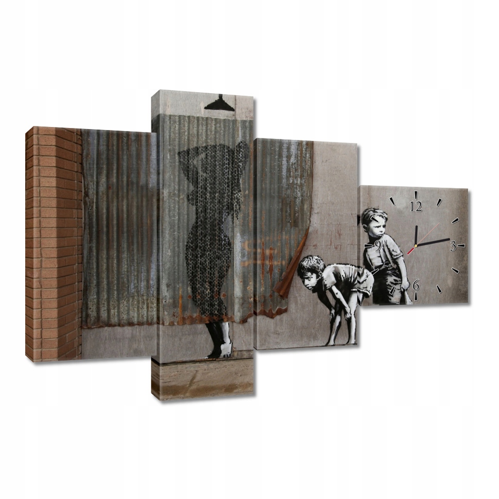 Nástěnné hodiny 100x70 Banksy prohlížení