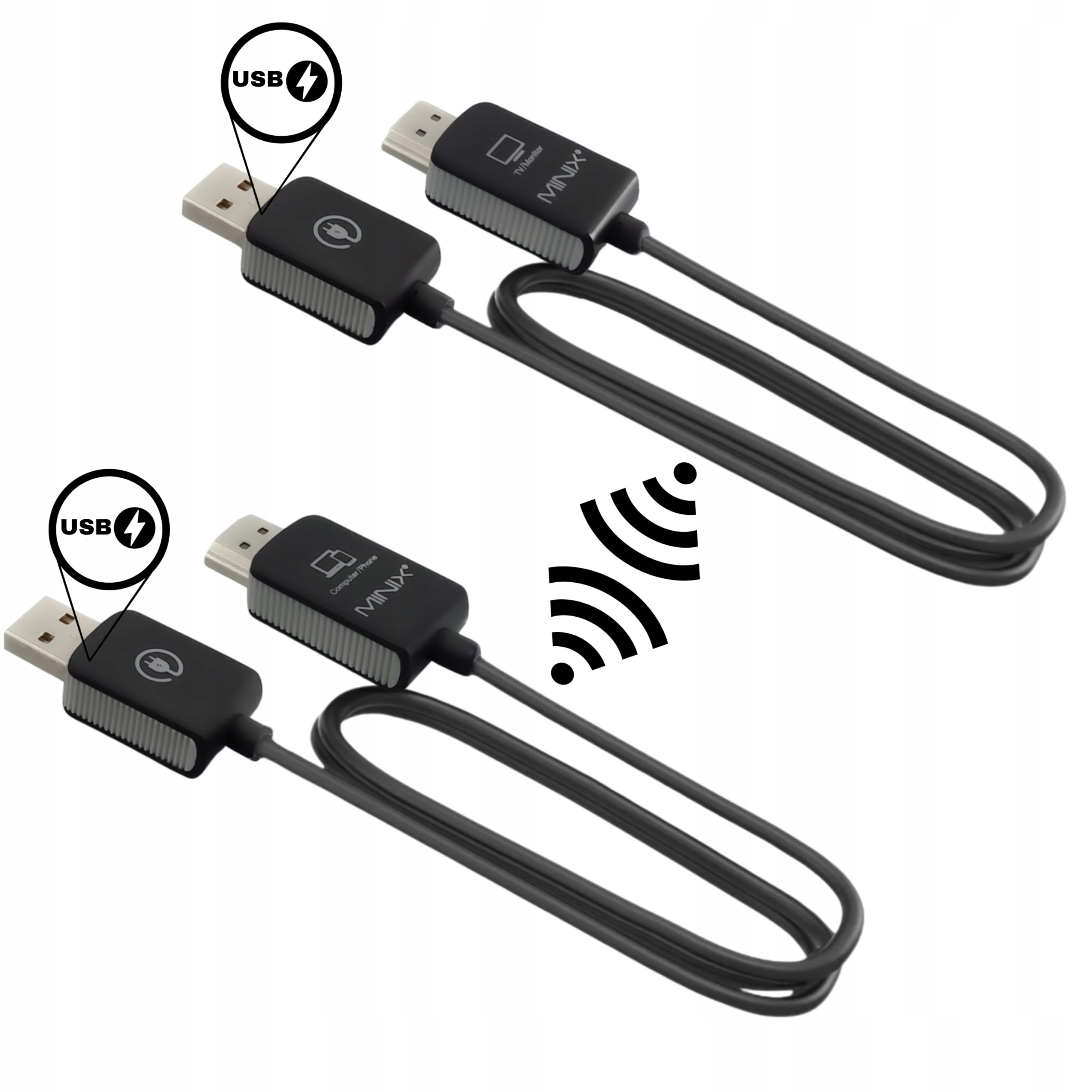 Bezdrátový vysílač obrazu, videa, Hdmi, Full Hd, 50 m, Minix H1