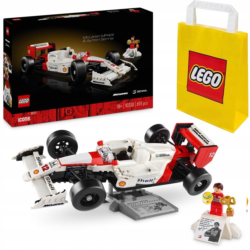 Lego Icons McLaren MP4/4 a Ayrton Senna 10330 papírová taška Lego!