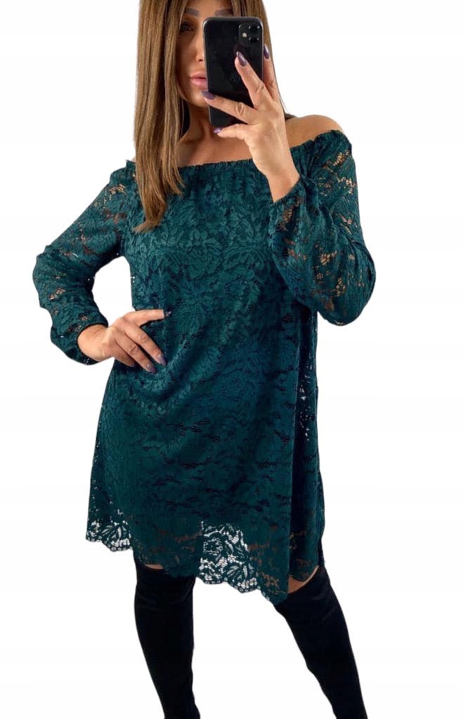 V797 Šaty Španělská Krajka Zelená vel. 44 (2XL)