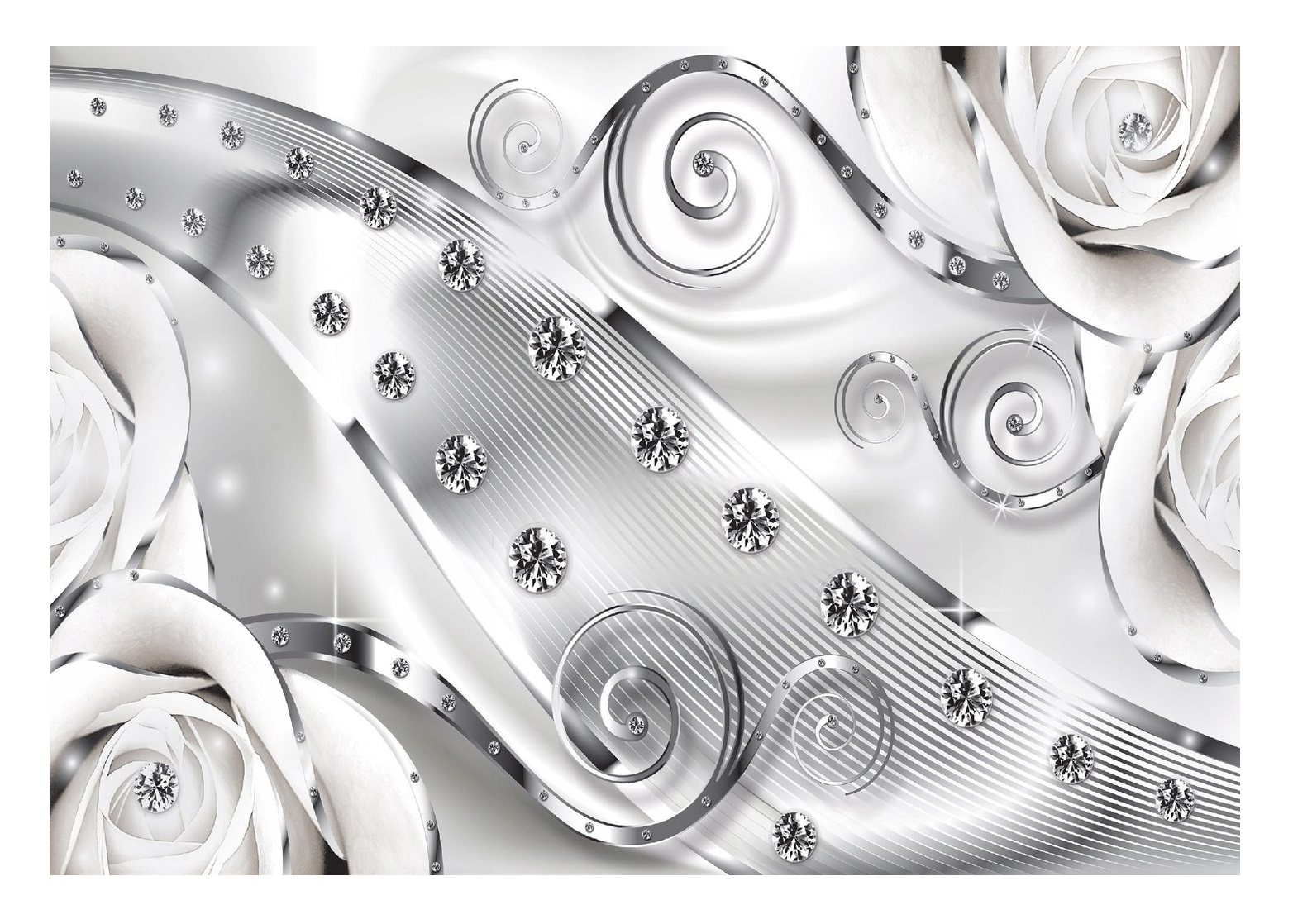 Fototapeta Abstrakce 3D Květiny Ornament 208x146