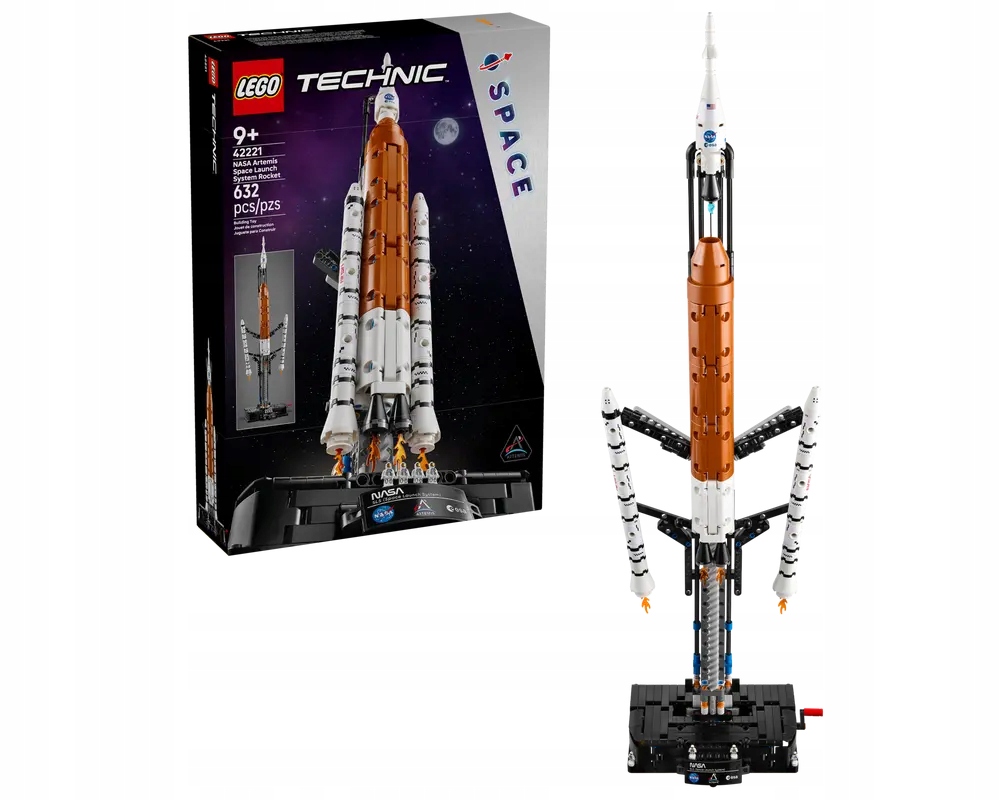 Lego 42221 Technic Sada raketa Sls Nasa Artemis 9+ 632 Ks