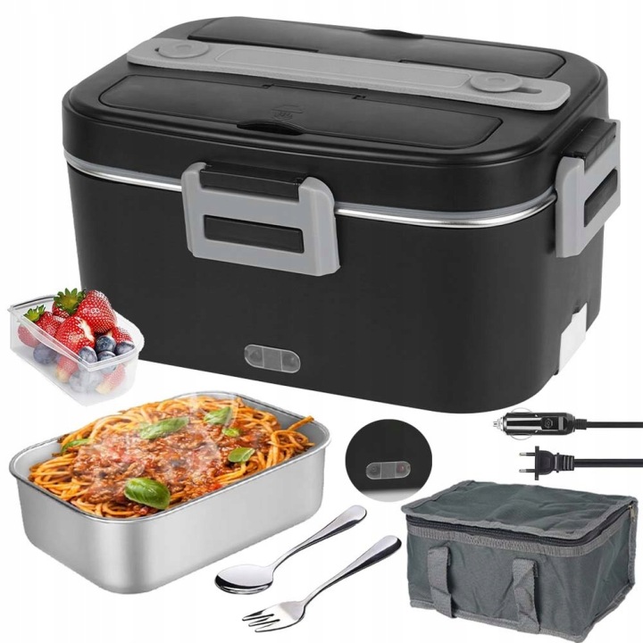 Láhev Na Pití a obědové boxyLunch elektrický box šedý 1800 ml plast