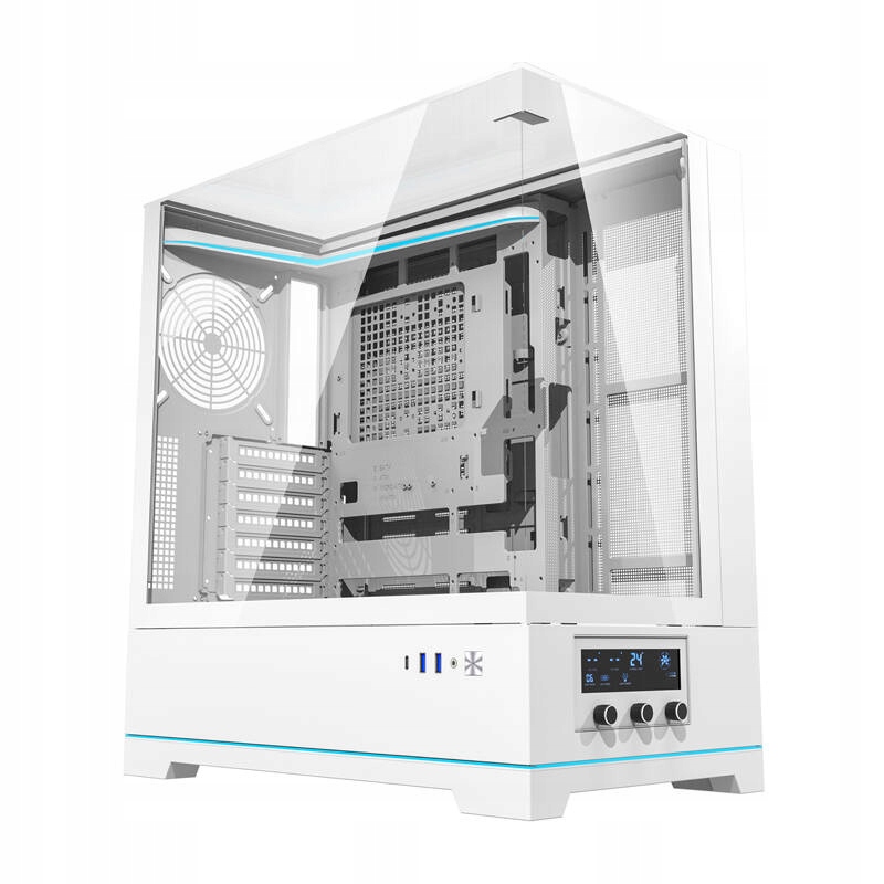 Bezventilátorová počítačová Skříň Darkflash DY450 (bílá)