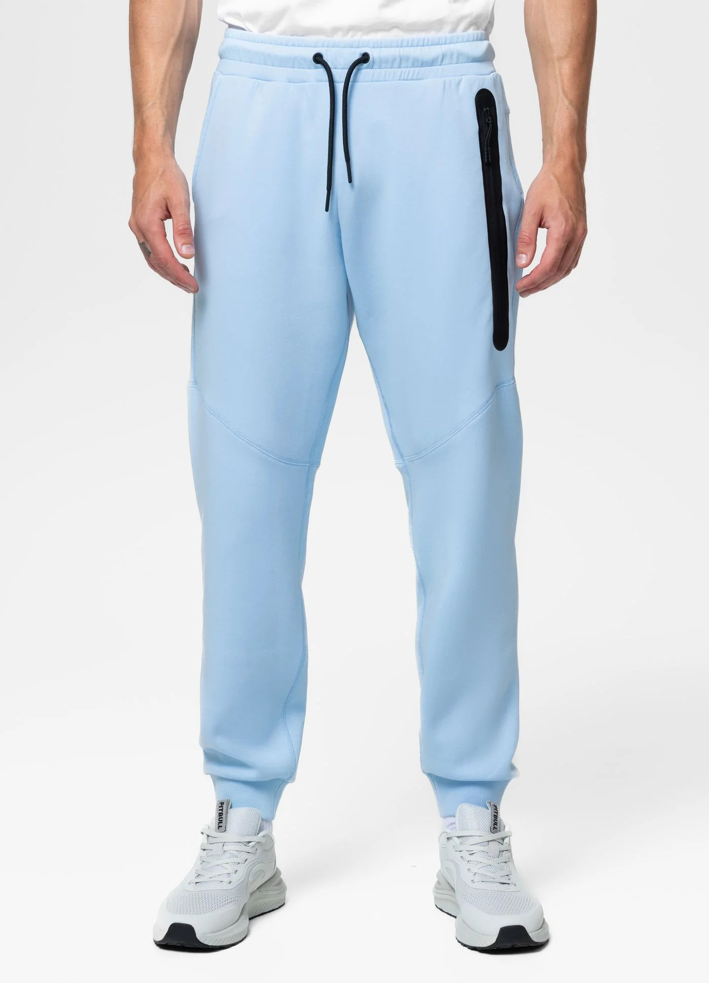 Pánské teplákové kalhoty Pit Bull Pocket Dogwood Sky Blue, modré, sportovní