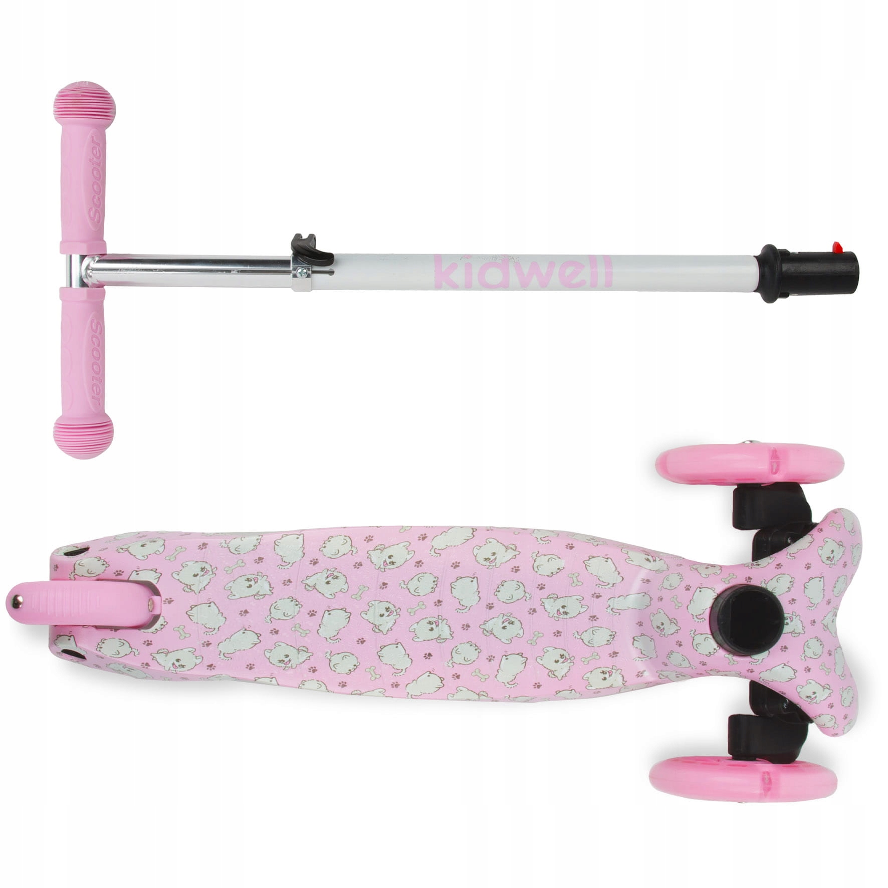 HULAJNOGA TRÓJKOŁOWA KIDWELL UNO DLA DZIEWCZYNKI SŁODKIE PIESKI BALANSOWA Hamulec tak
