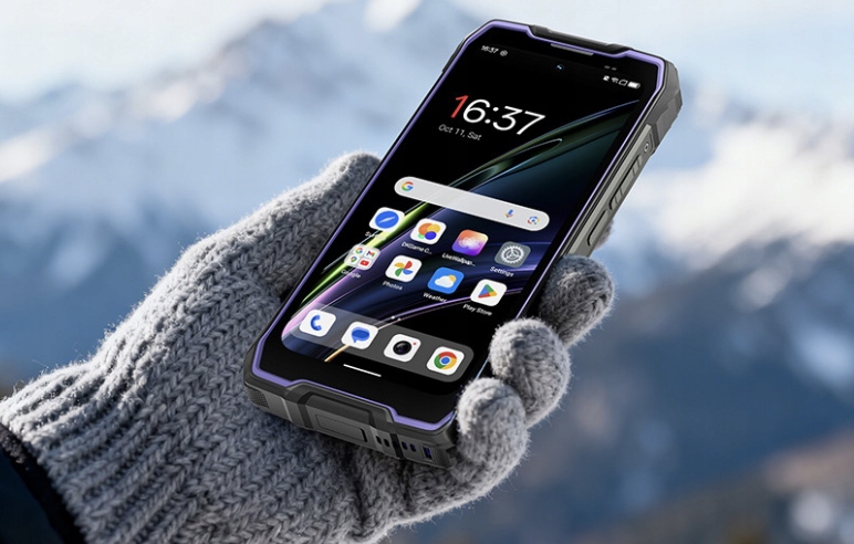 Blackview ROCK 2 5G 6.67-inch HD+ 1640x720 120Hz 12+256GB Unosoc T8100 Octa-Core 2.2GHz 13MP Front 16MP Rear NFC FG MIL-STD-810H 15000mAh Fingerprint  Android 16 Black — 12