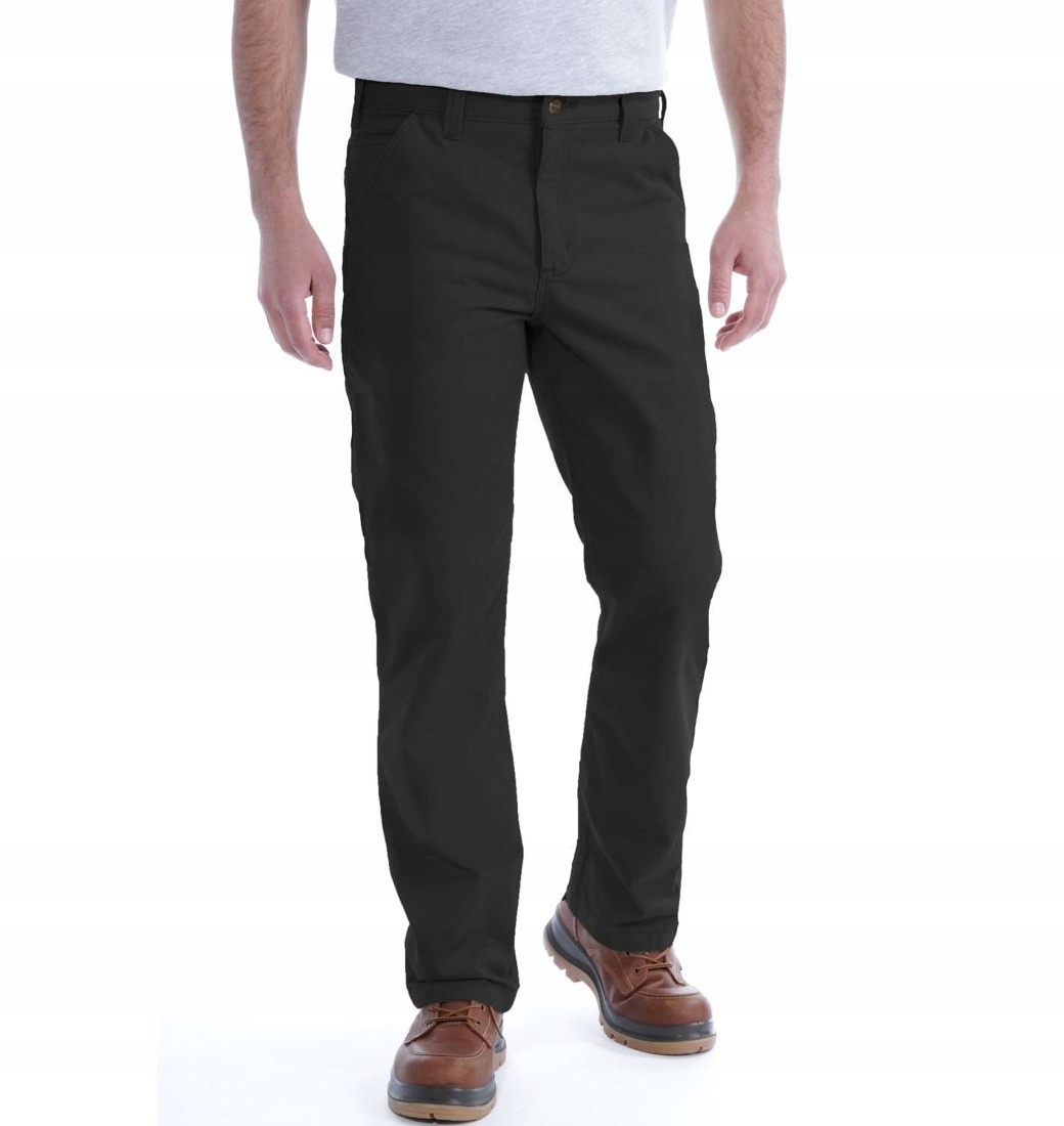 Pánské bavlněné pracovní kalhoty Carhartt volné černé, volný střih 36W 30L