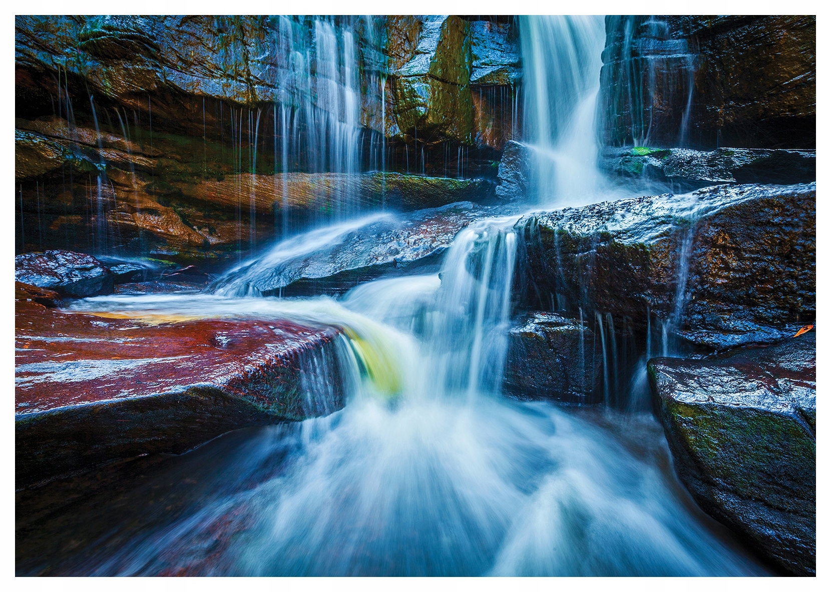 Fototapeta Vodopád v skalách Relaxace Příroda Kameny 368x254 lepidlo