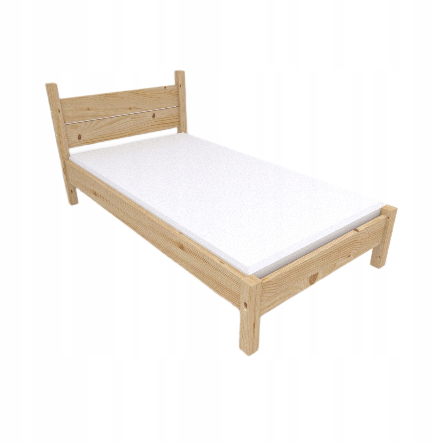 Dětské lůžko 90x180 Nízký rošt Surové Jednoduché Odolné Přírodní