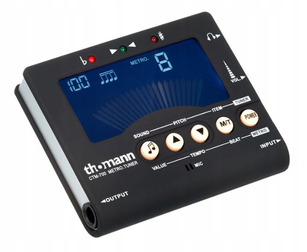 Tuner chromatyczny z metronomem gitara skrzypce dętę Thomann CTM-700 Marka Thomann