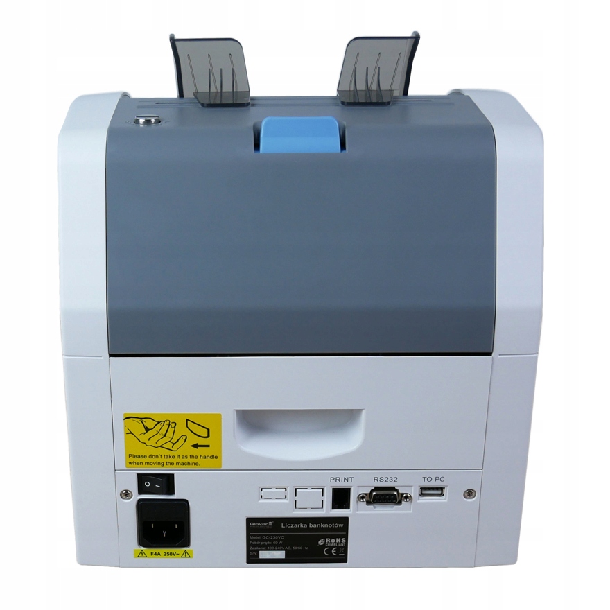 LICZARKA DO BANKNOTÓW GLOVER GC-230 VC WARTOŚCIOWA + TESTER + BANDEROLE Kod producenta 001GC230