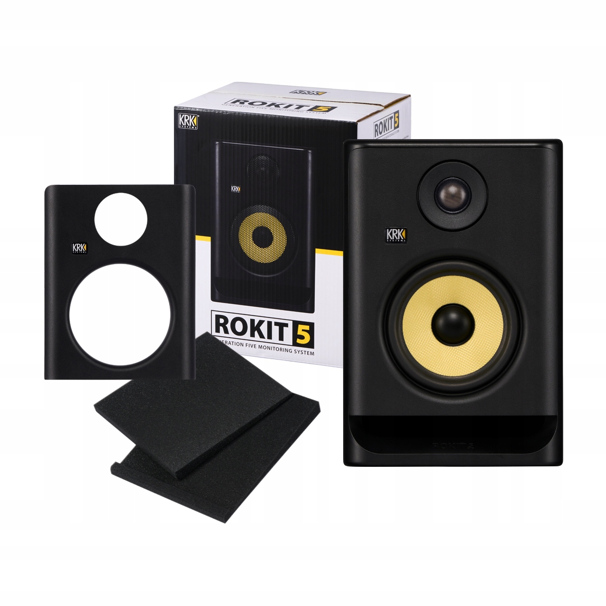 Krk Rokit 5 G5 profesionálny aktívny štúdiový monitor na počúvanie 55 W
