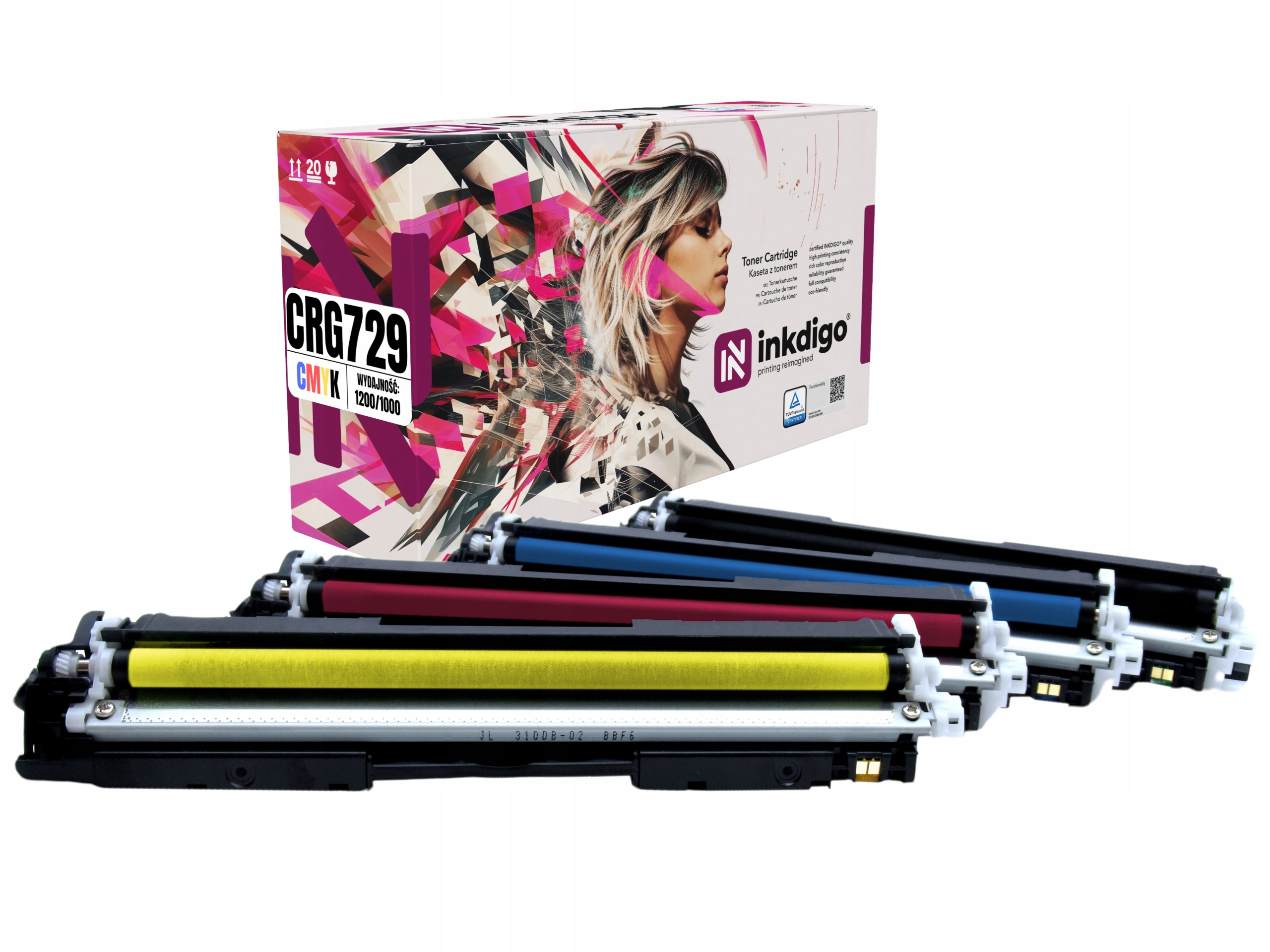 Toner Canon i-SENSYS CRG729 LBP7010C LBP7018C Cmyk