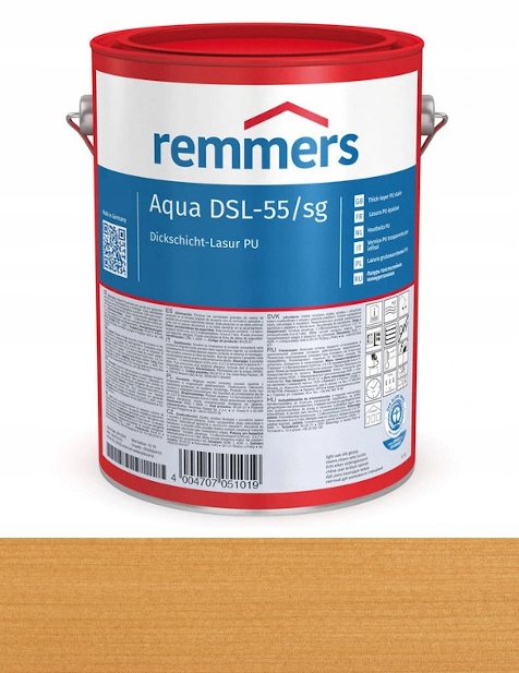 Remmers DSL-55/sg Lazura oken, dveří 2,5L Dub světlý