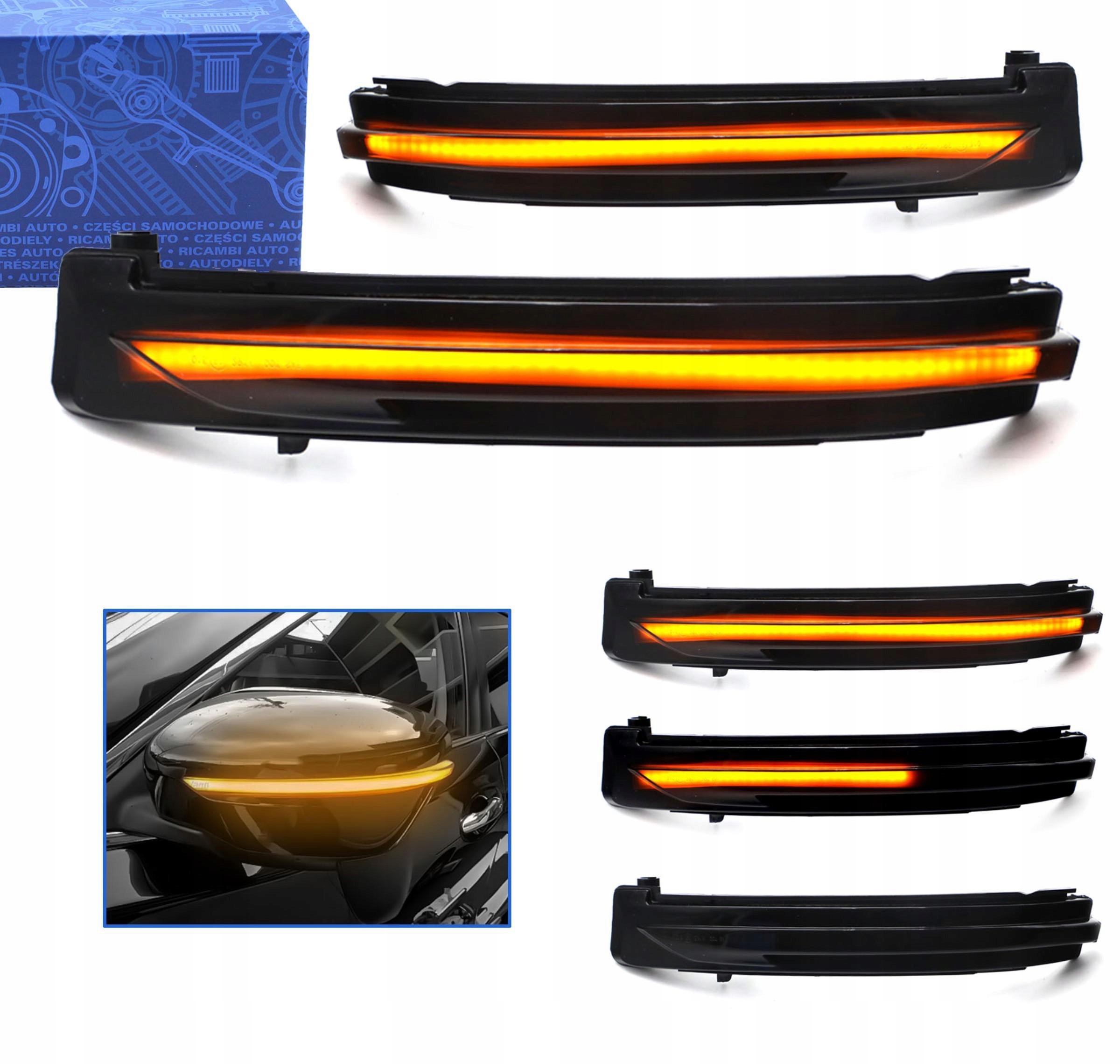 Plovoucí Dynamické Led Směrovky V Zrcátkách Nissan Qashqai II,X Trai