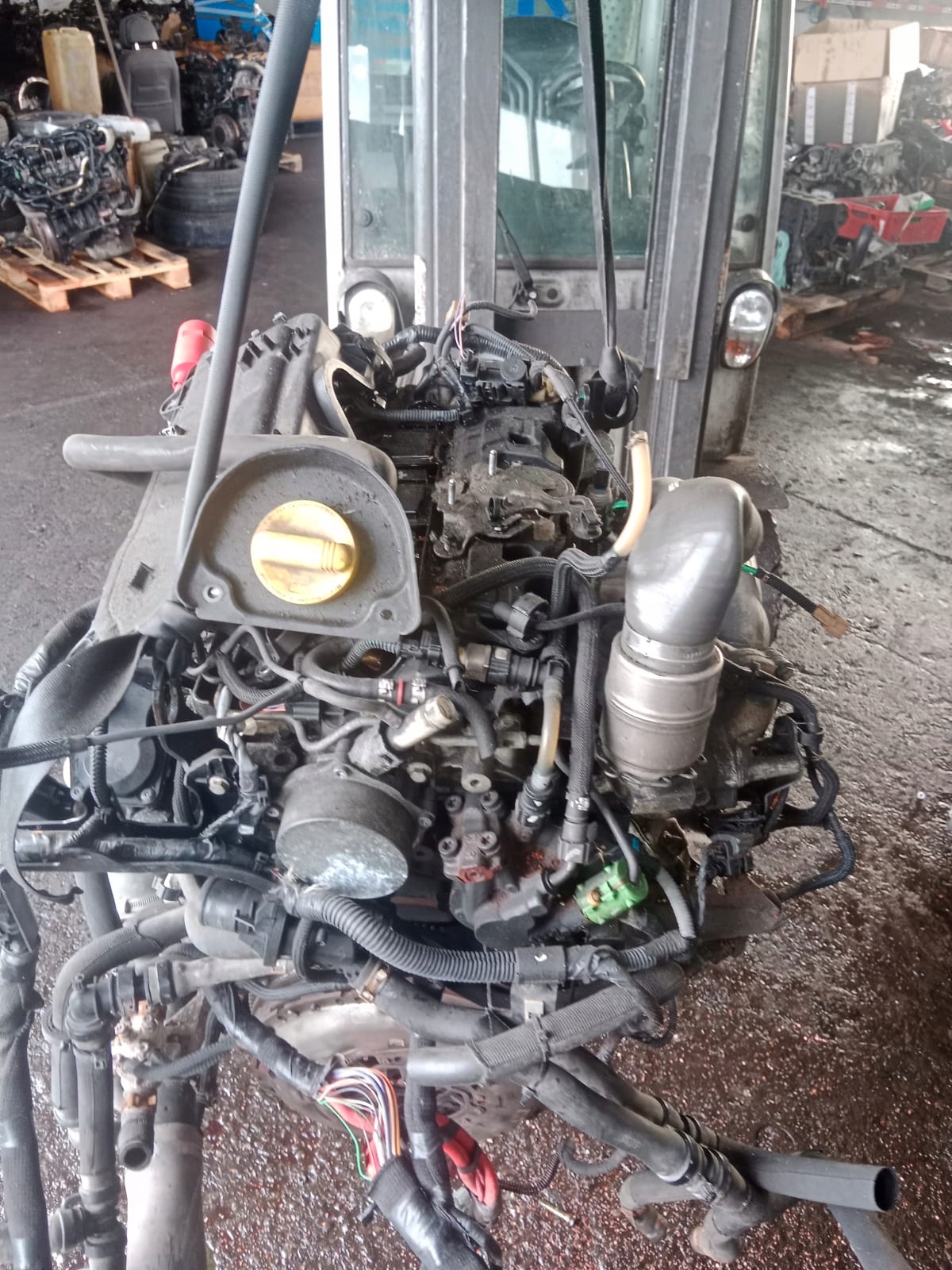 M9T708 SILNIK RENAULT MASTER MOVANO 2.3DCI BITURBO EURO 6 M9TD708 OSPRZĘT