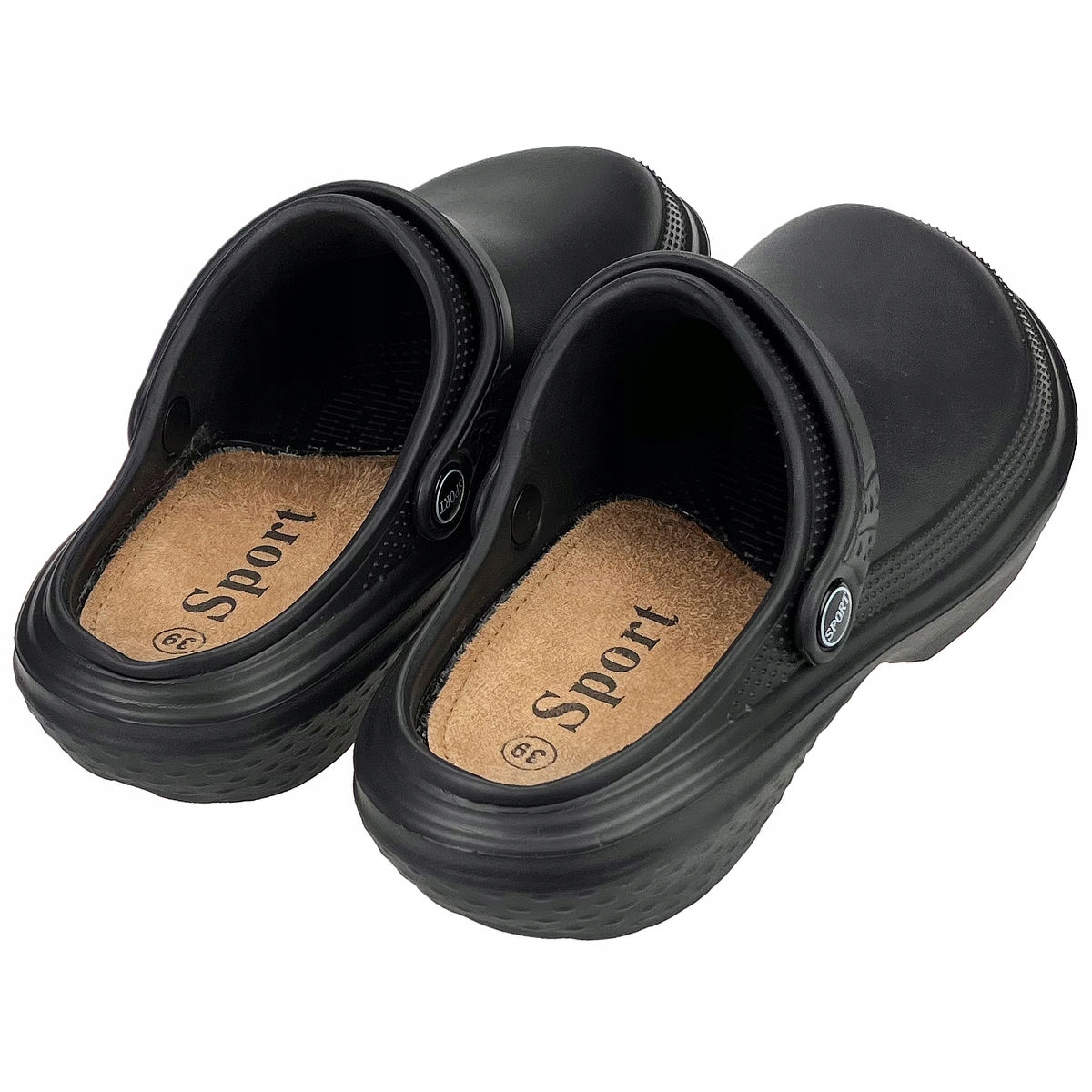 Chodaki Maden piankowe wodoodporne medyczne pełne z paskiem czarne 37 Model Maden