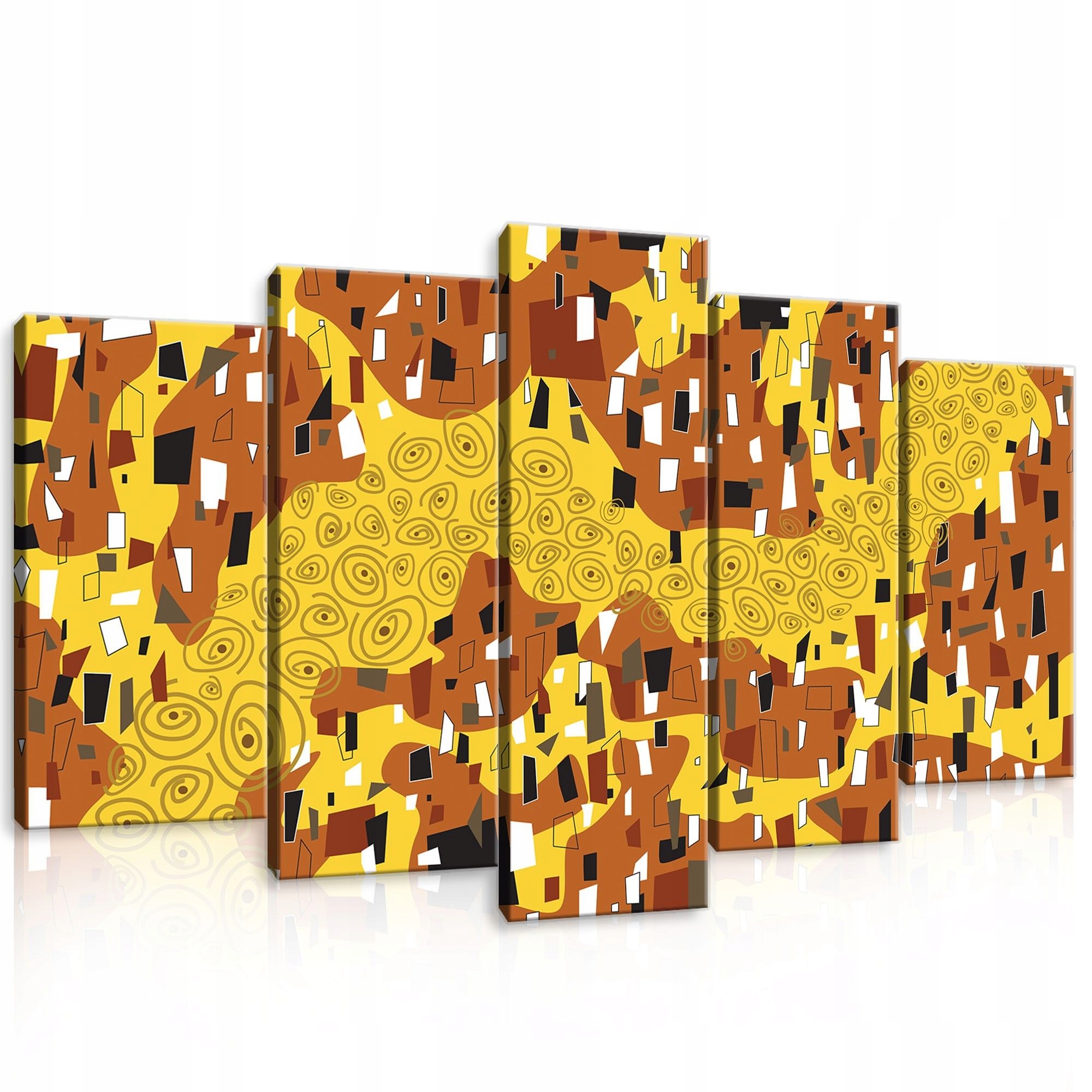 Obraz 100x60 Abstrakce moderní dekorativní zlaté vzory spirály geometrie