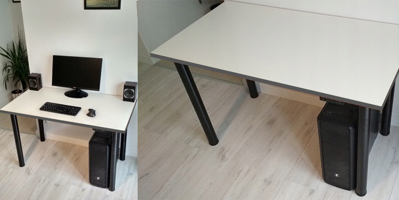 Biurko stół komputerowe gamingowe dla gracza Szerokość mebla 120 cm