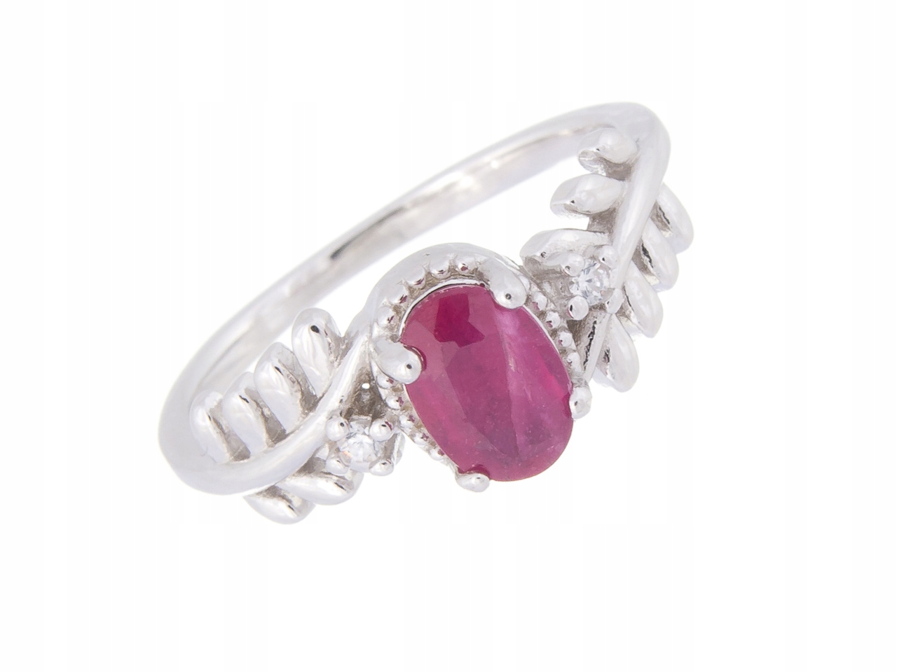 Stříbrný Prstýnek Prsten VEL.20 Rubín Přírodní