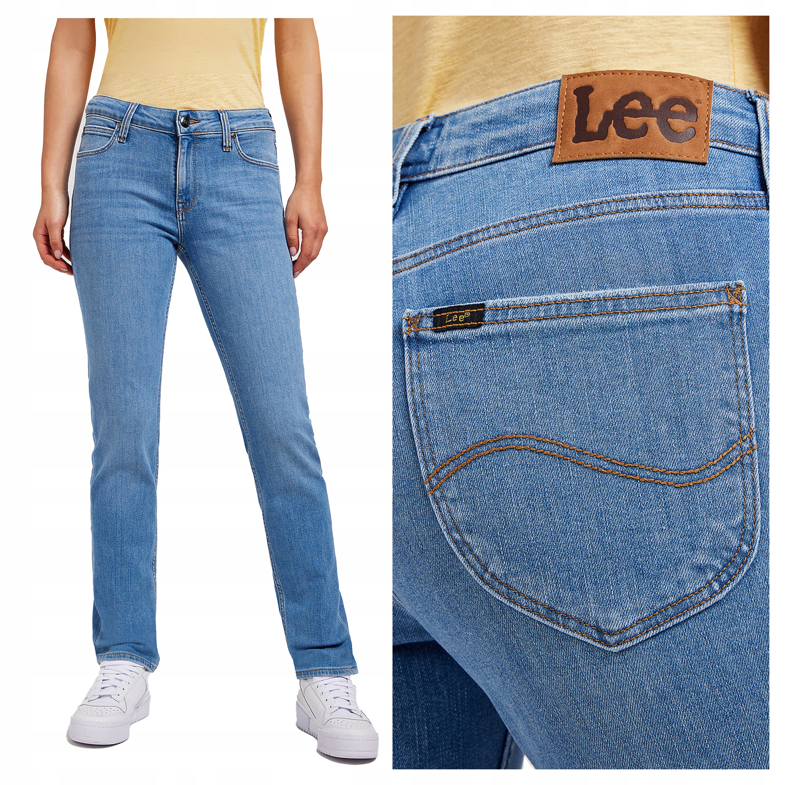 Dámské džínové kalhoty Lee Elly Slim Fit Zúžené modré W30 L31