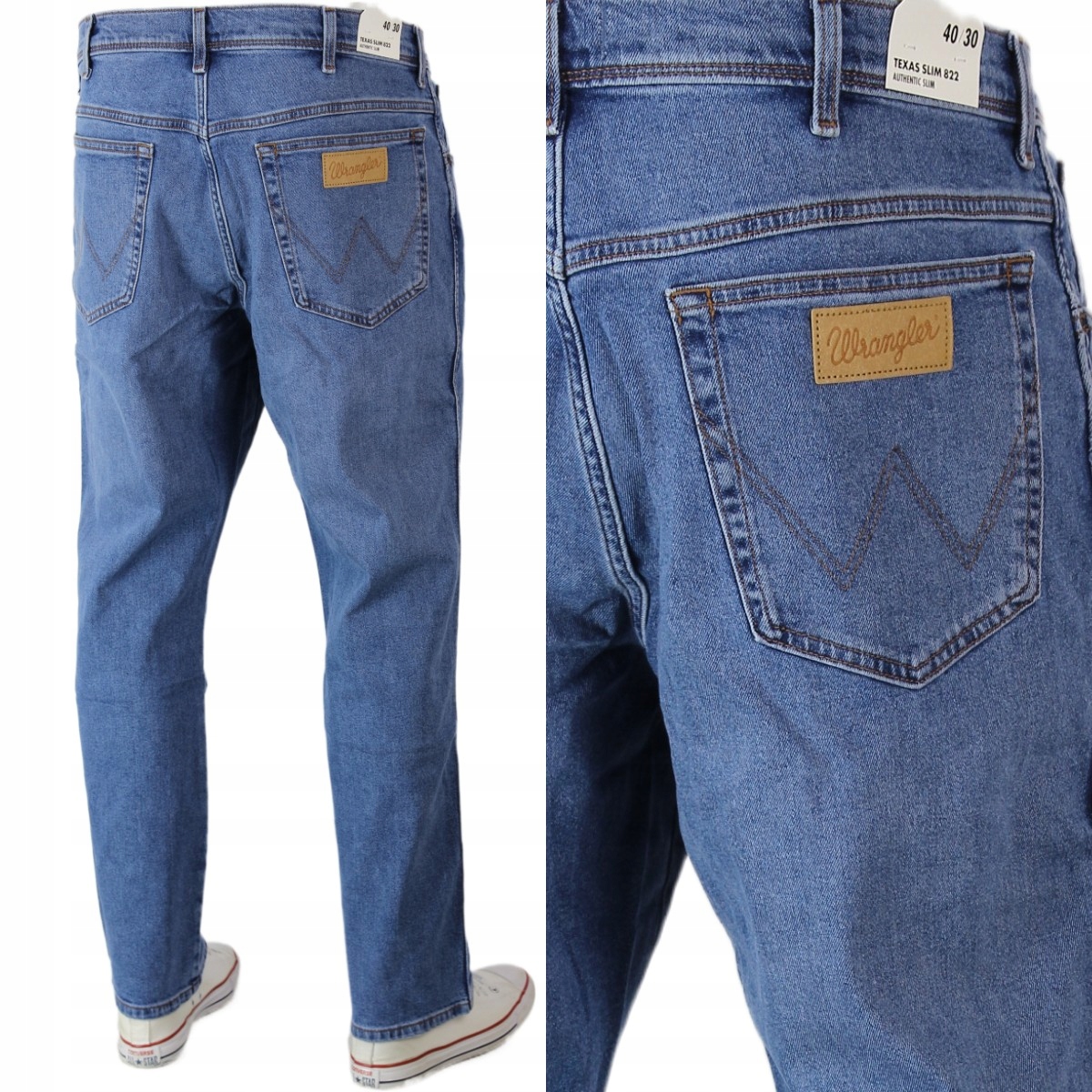 Wrangler Texas Slim Jeans Proste "the Marverick" W40 L30