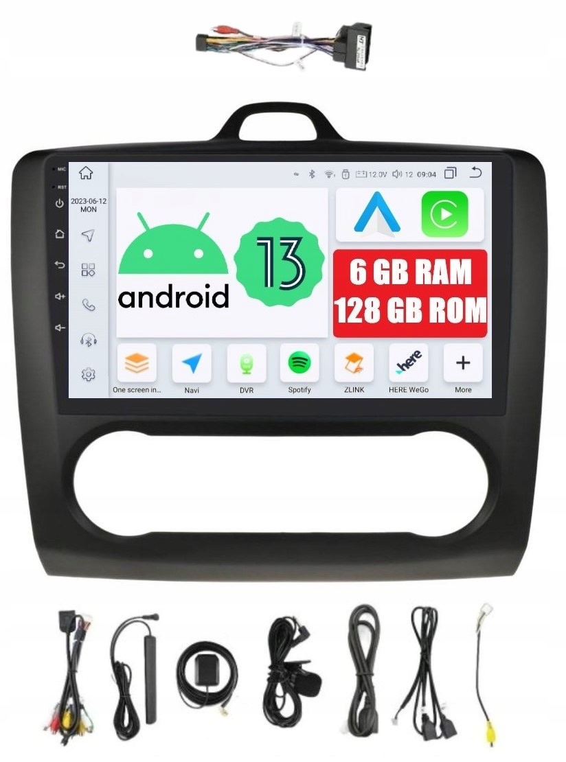 Navigácia Rádio 2DIN Android Ford Focus MK2 2 II 6/128 Gb Dsp Carplay Lte