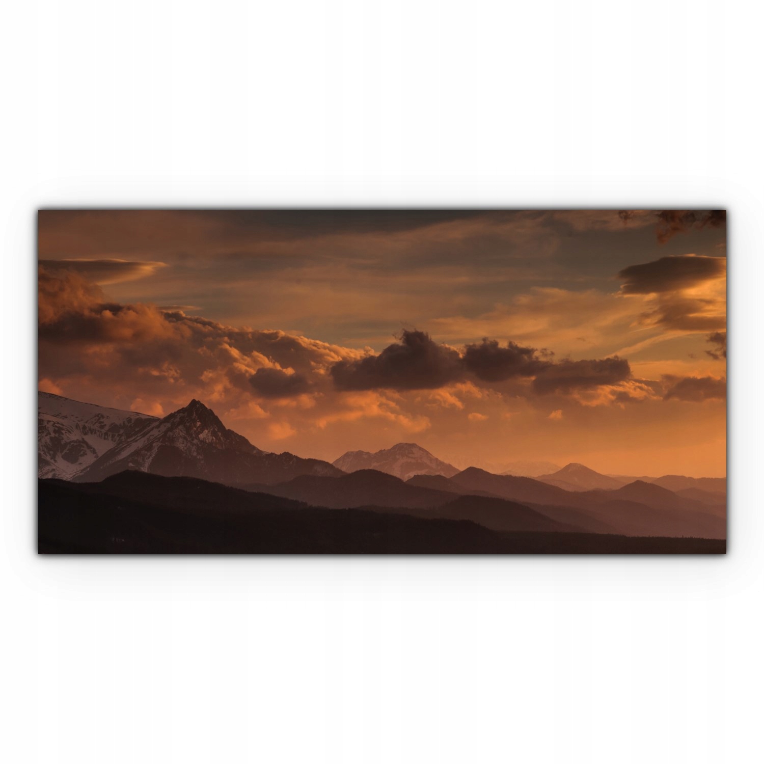 

Obraz Canvas dekoracja 120x60 Góry Zachód Słońca