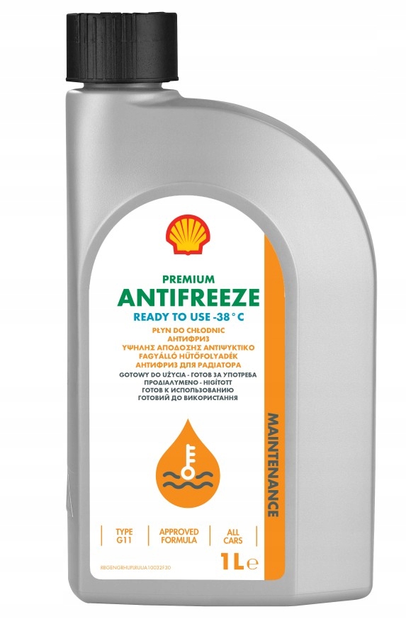 Охлаждающая жидкость Shell Premium Antifreeze 1l