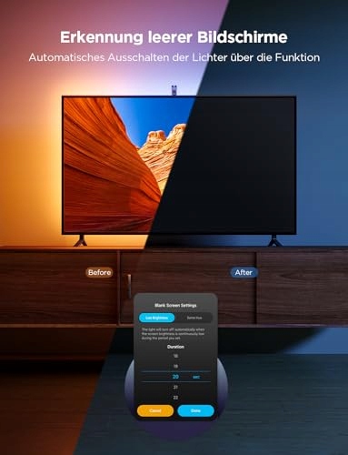 GOVEE Taśma LED TV RGBICW 3 Lite 3,6M z Kamerą i Sterowaniem Aplikacją — miniatura 6