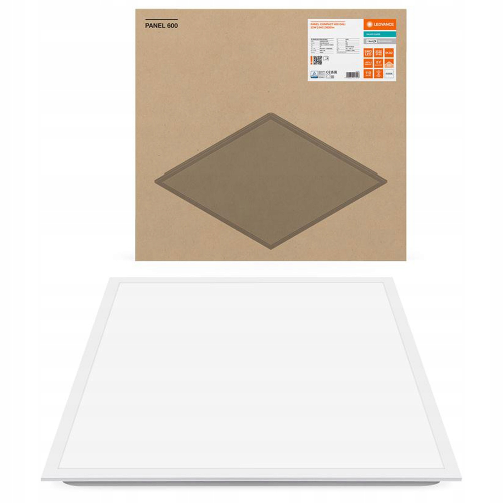 Led panel Svítidlo Stropní Svítidlo Kaseton 33W 3630lm 4000K 60x60cm