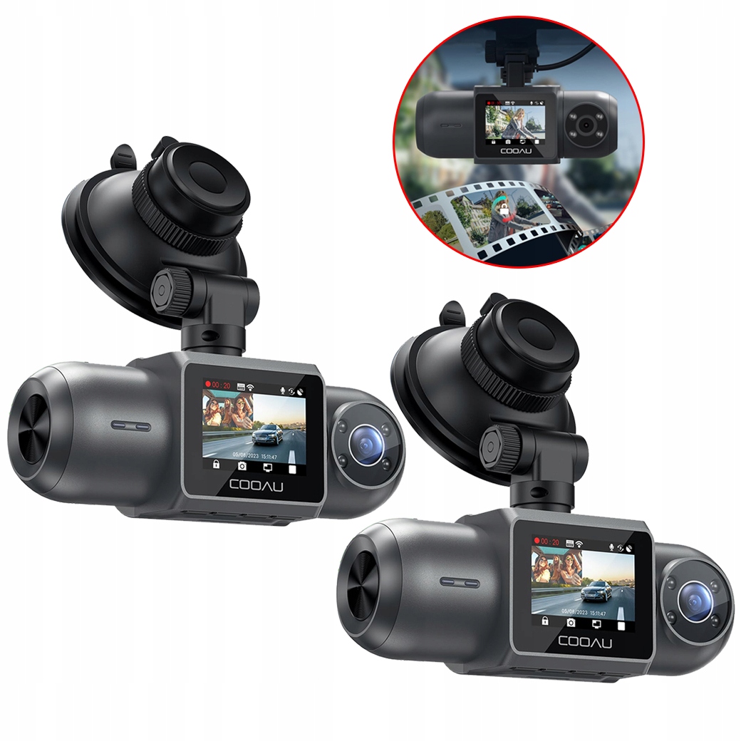 Automobilová Kamera 4K Wifi S Gps Wdr Professional Dual Video Rekordér x2