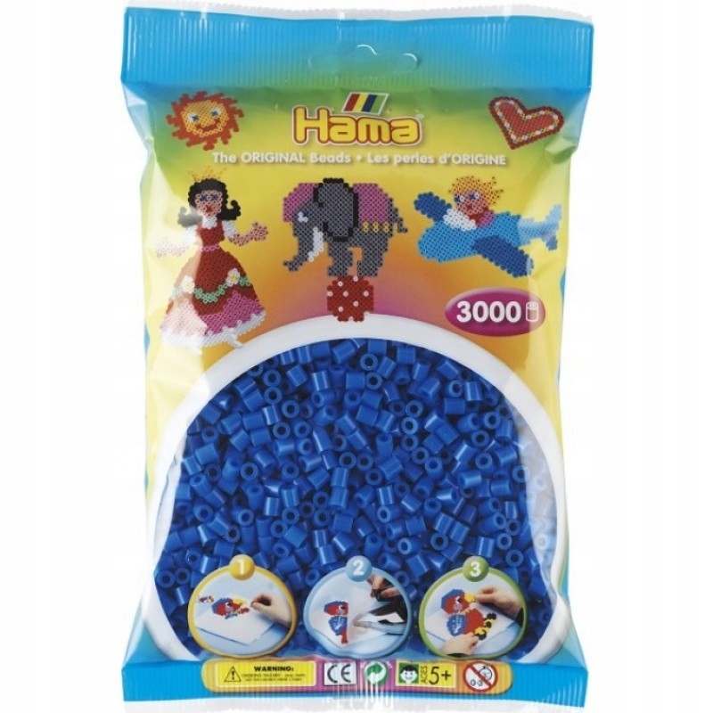 201-09 KORALIKI HAMA MIDI 3000 JASNY NIEBIESKI