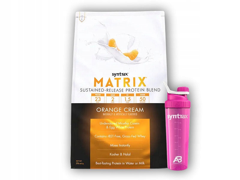 Matrix 2270g Láhev AeroBottle Primus Crystal 800ml orange cream