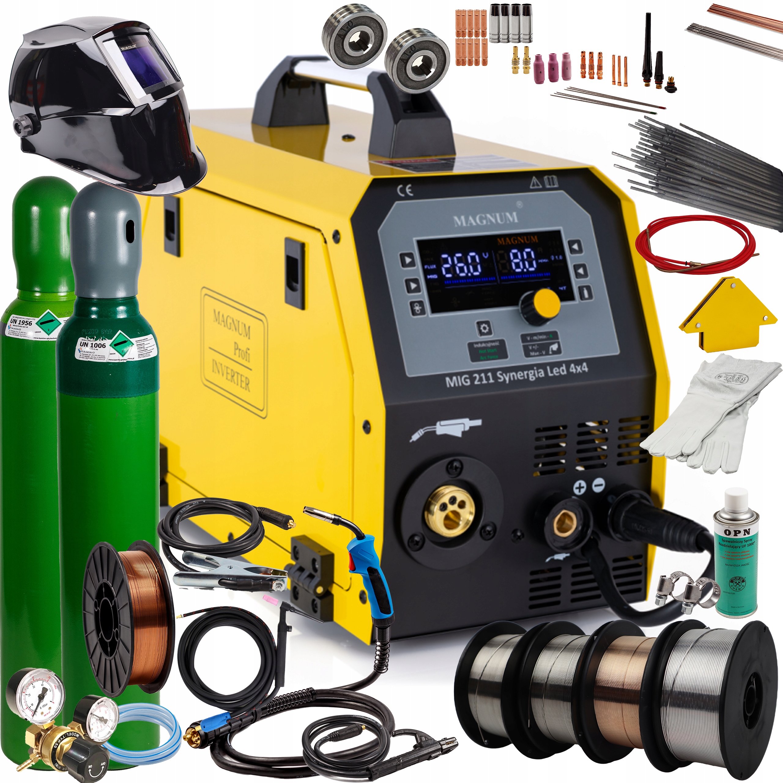 Svařovací Stroj Migomat Magnum Mig 211 Led Synergie Sada 2