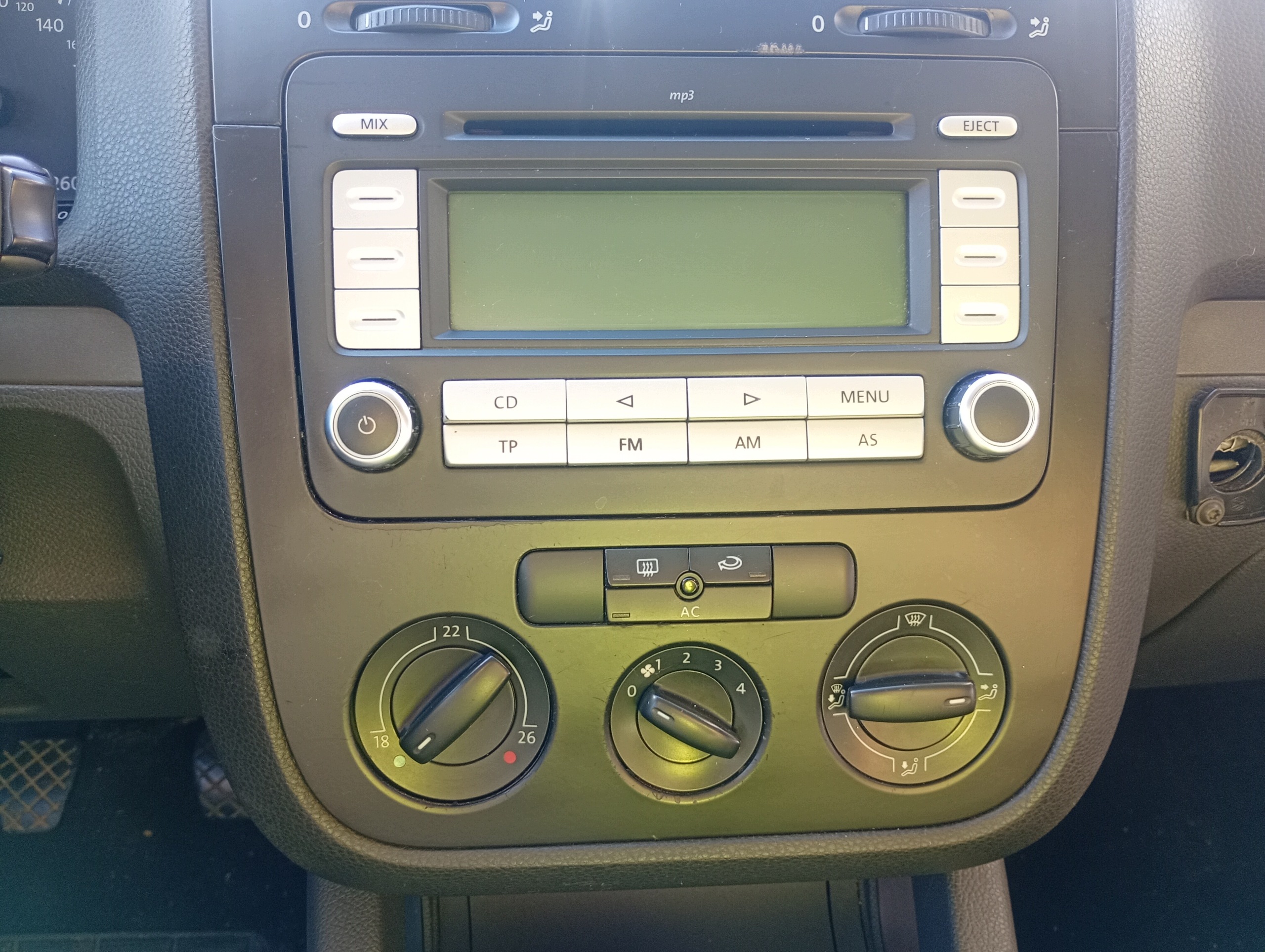 Panel switch regulacja air conditioning devices heating VW Golf V 5 07-09