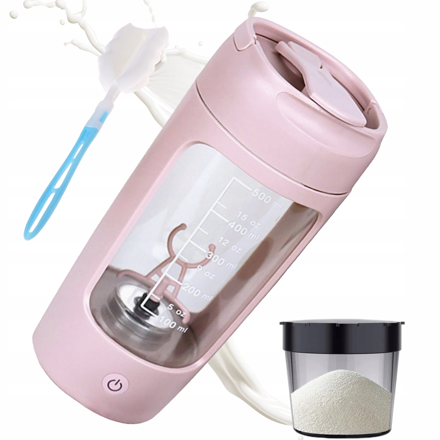 Shaker Blender Na Bílkoviny Elektrický Mixér Pro Shake Usb 650ML 1200 mAh