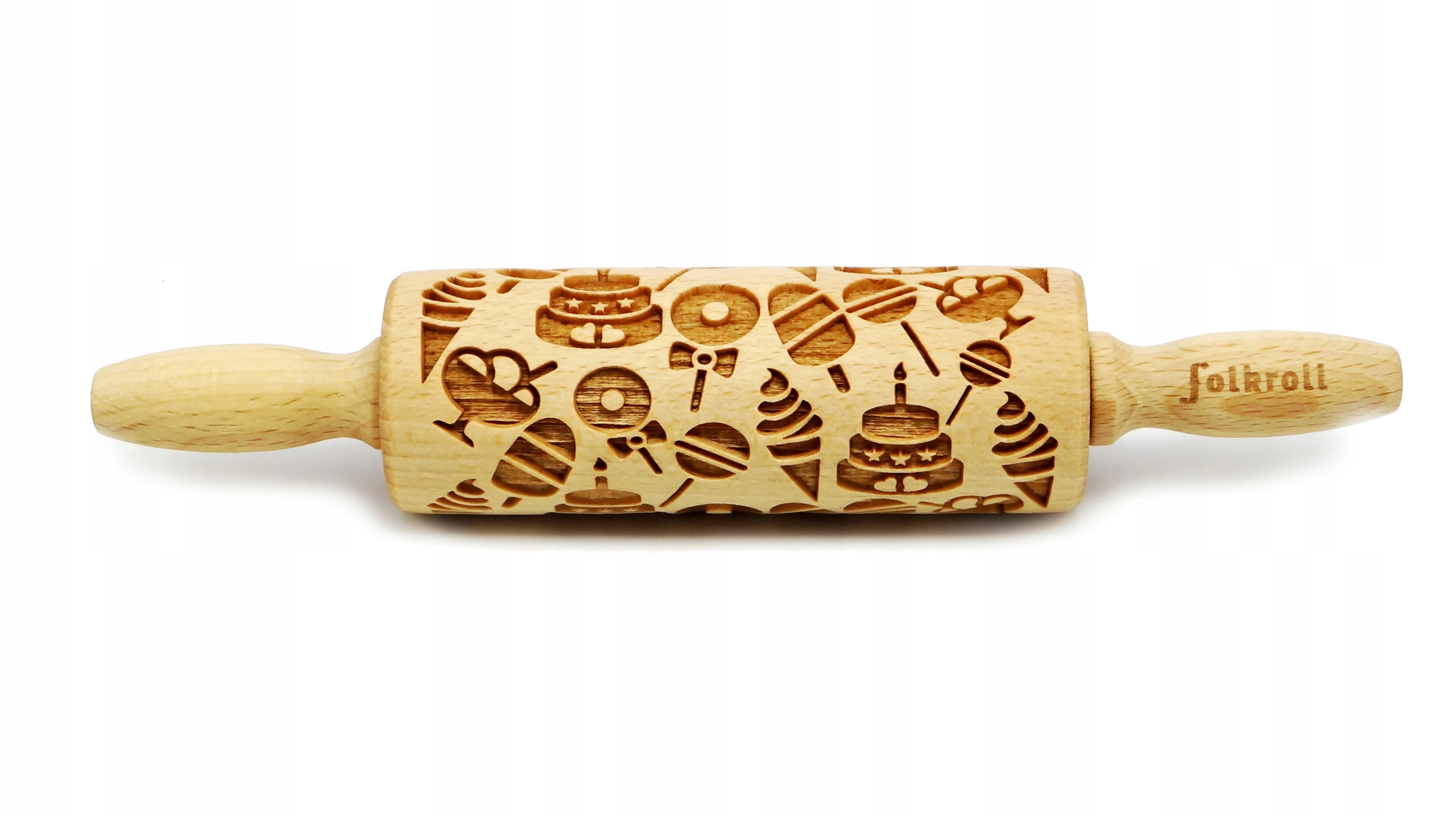 Wałek grawerowany wzór SŁODYCZE, junior