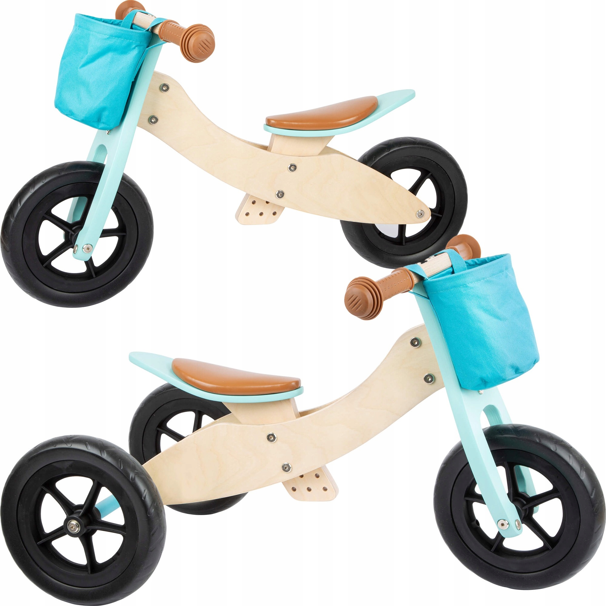 Drewniany Rower Biegowy Dla Dzieci 2 W 1 Regulowany Small Foot